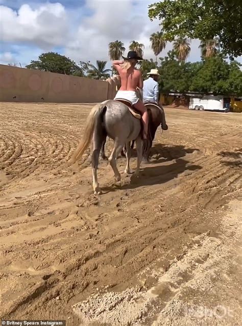 britney spears topless horse|A TOPLESS Britney Spears goes horseback riding in the desert